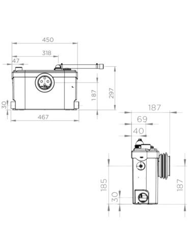 SFA pompa trituratrice Sanislim