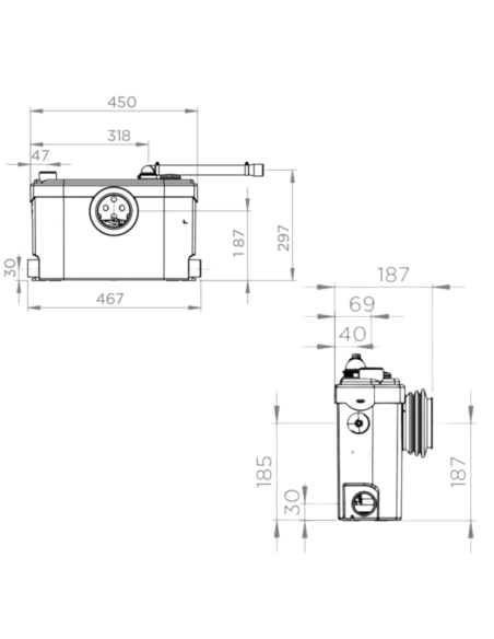 SFA pompa trituratrice Sanislim